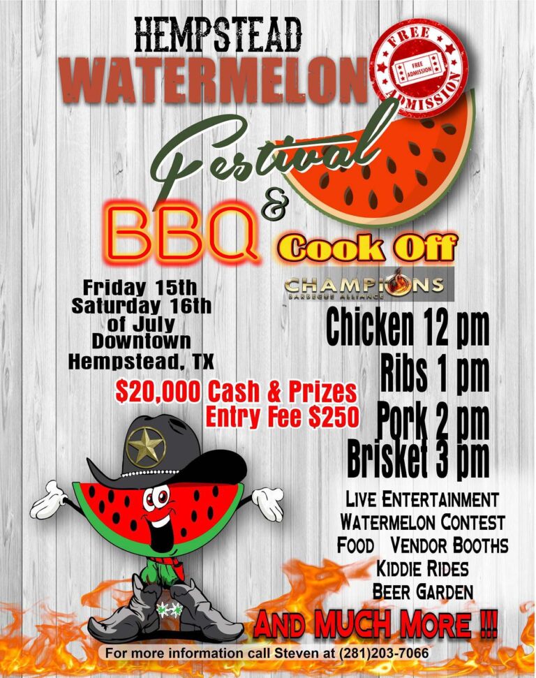 BBQ Cook Off Hempstead Watermelon Festival