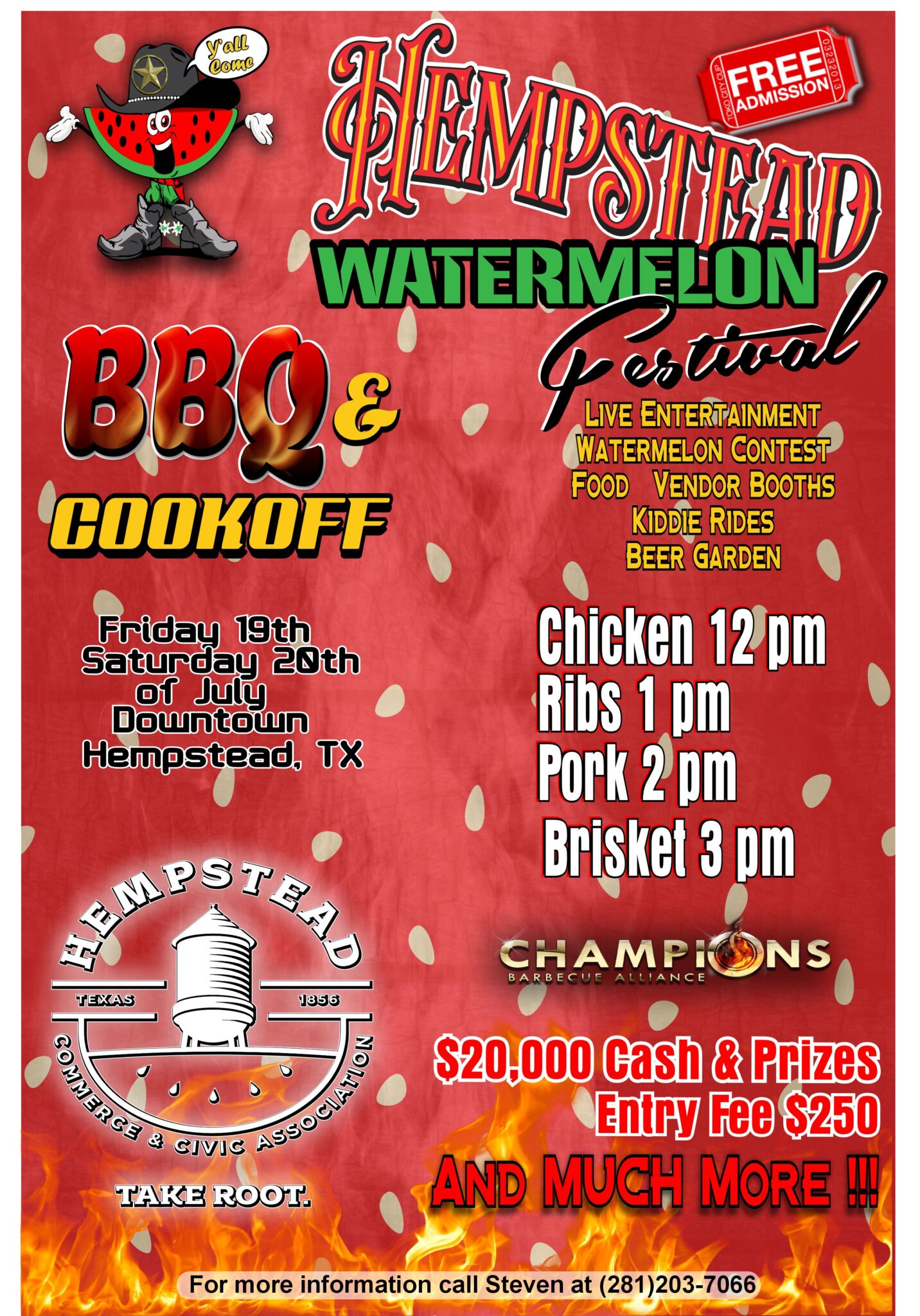 BBQ Cook Off Hempstead Watermelon Festival