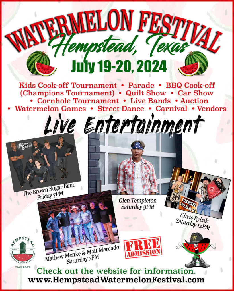 Hempstead Watermelon Festival 2024 Dulci Glennie